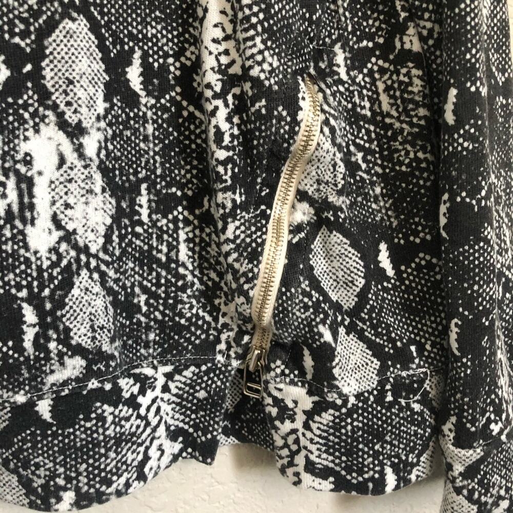 Sundry Python Side Zip Pullover Sweatshirt Small - Picture 4 of 6